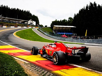 Formule 1 - Velká cena Belgie 2020 letecky